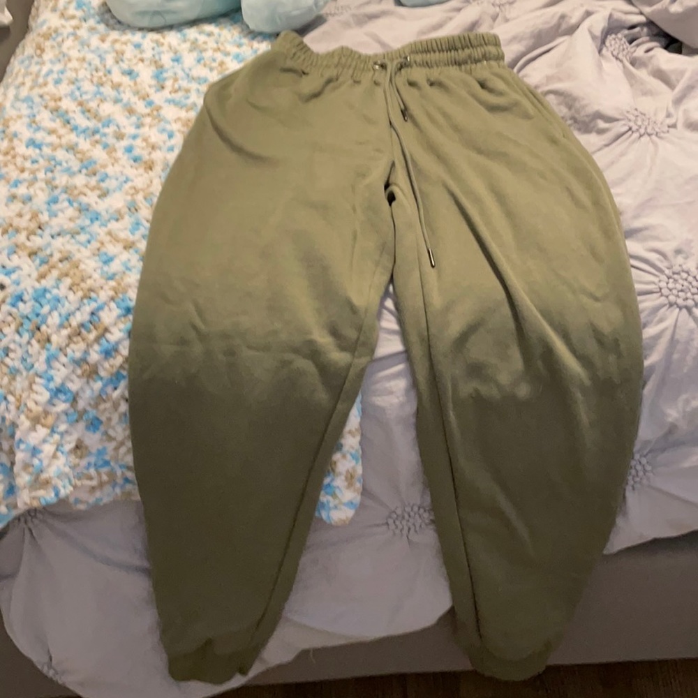 Olive Green Track Pants